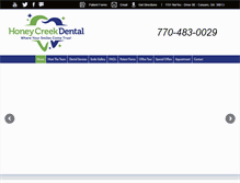 Tablet Screenshot of honeycreekdental.com